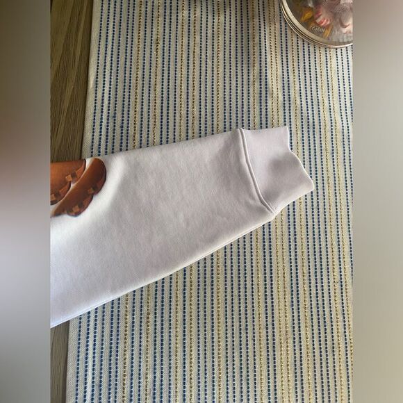 Burberry Kids Sweatshirt Girls White Size 10Y Long Sleeve 100% Cotton Crew Neck - Picture 10 of 15